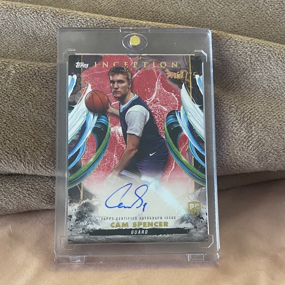 2024 Topps Inception Cam Spencer Rookie Auto Red /75!!